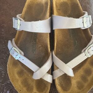 Women's purple Birkenstocks